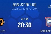 20:30留洋首秀，狼队U21vs伊普斯维奇U21，徐彬或首发登场